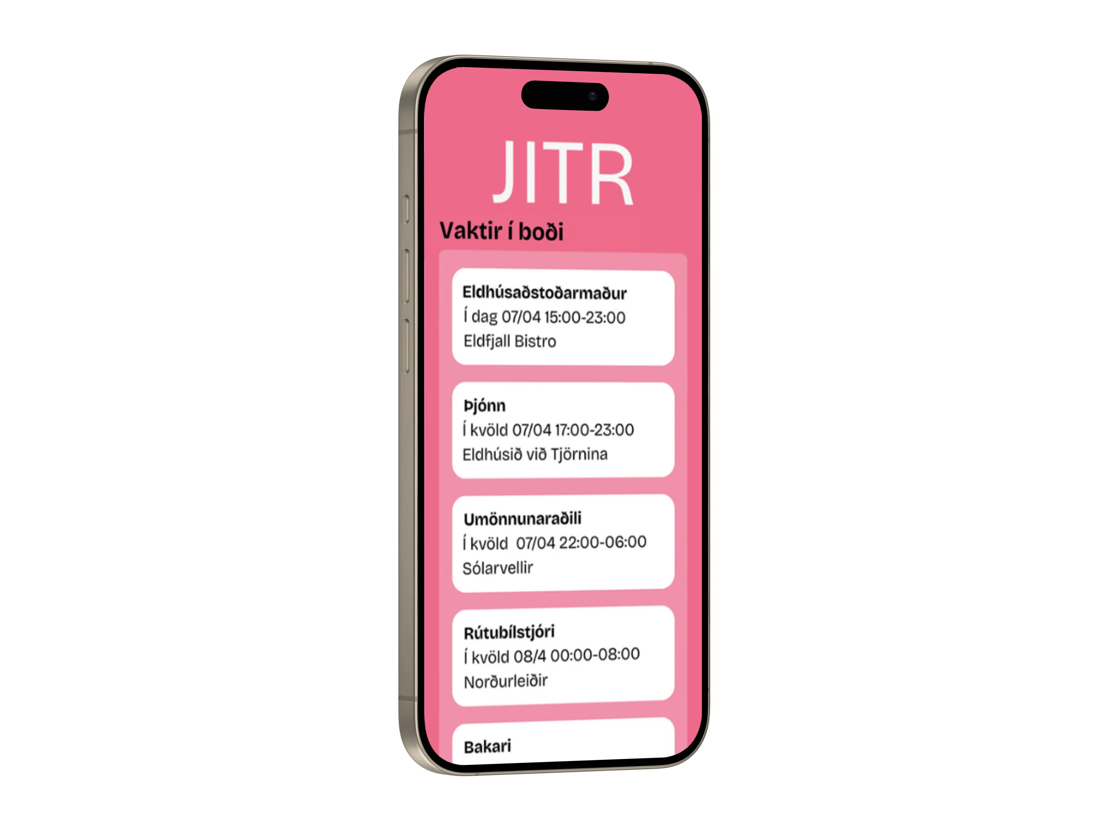 Mobile mockup