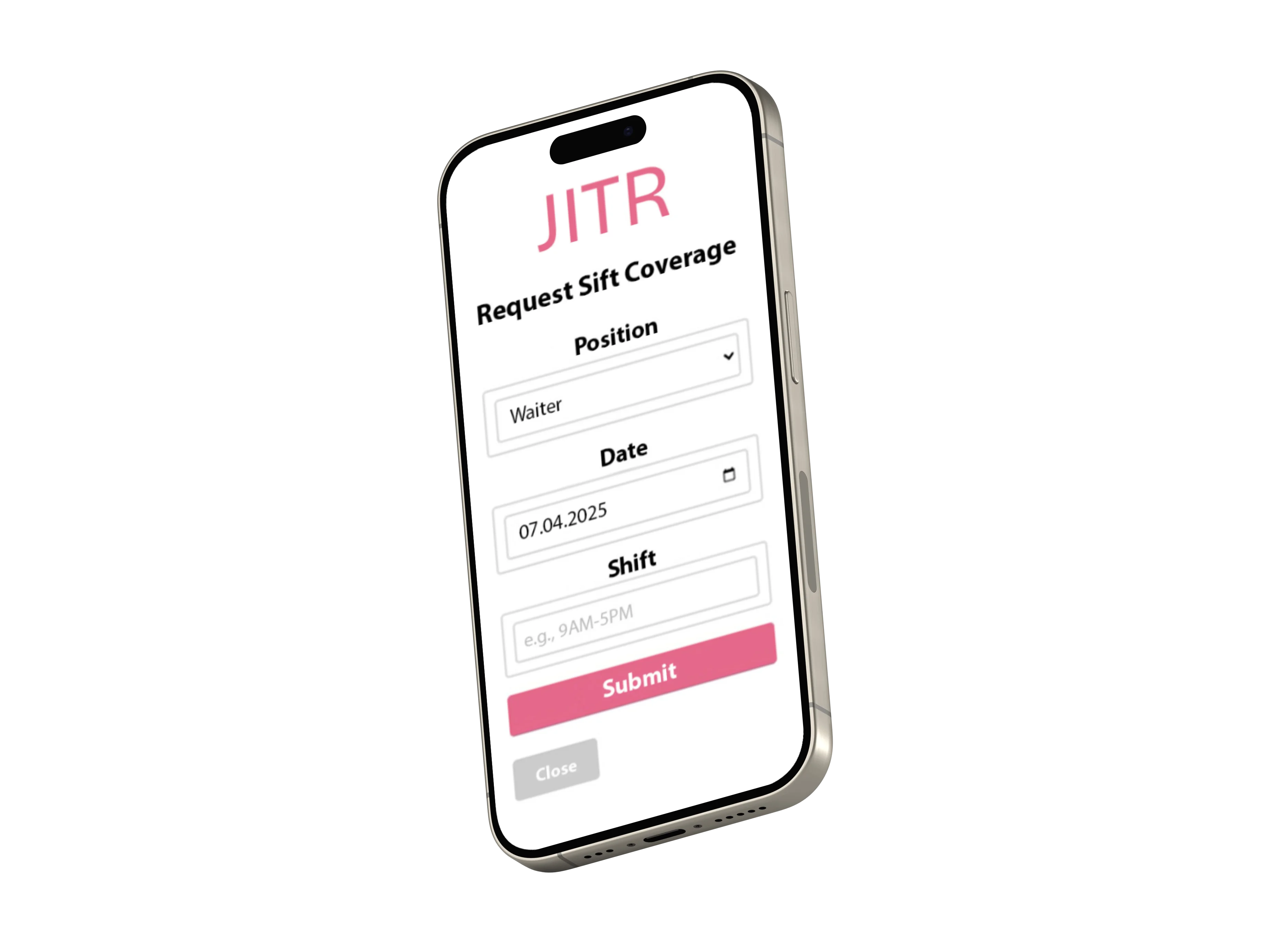 Mobile mockup