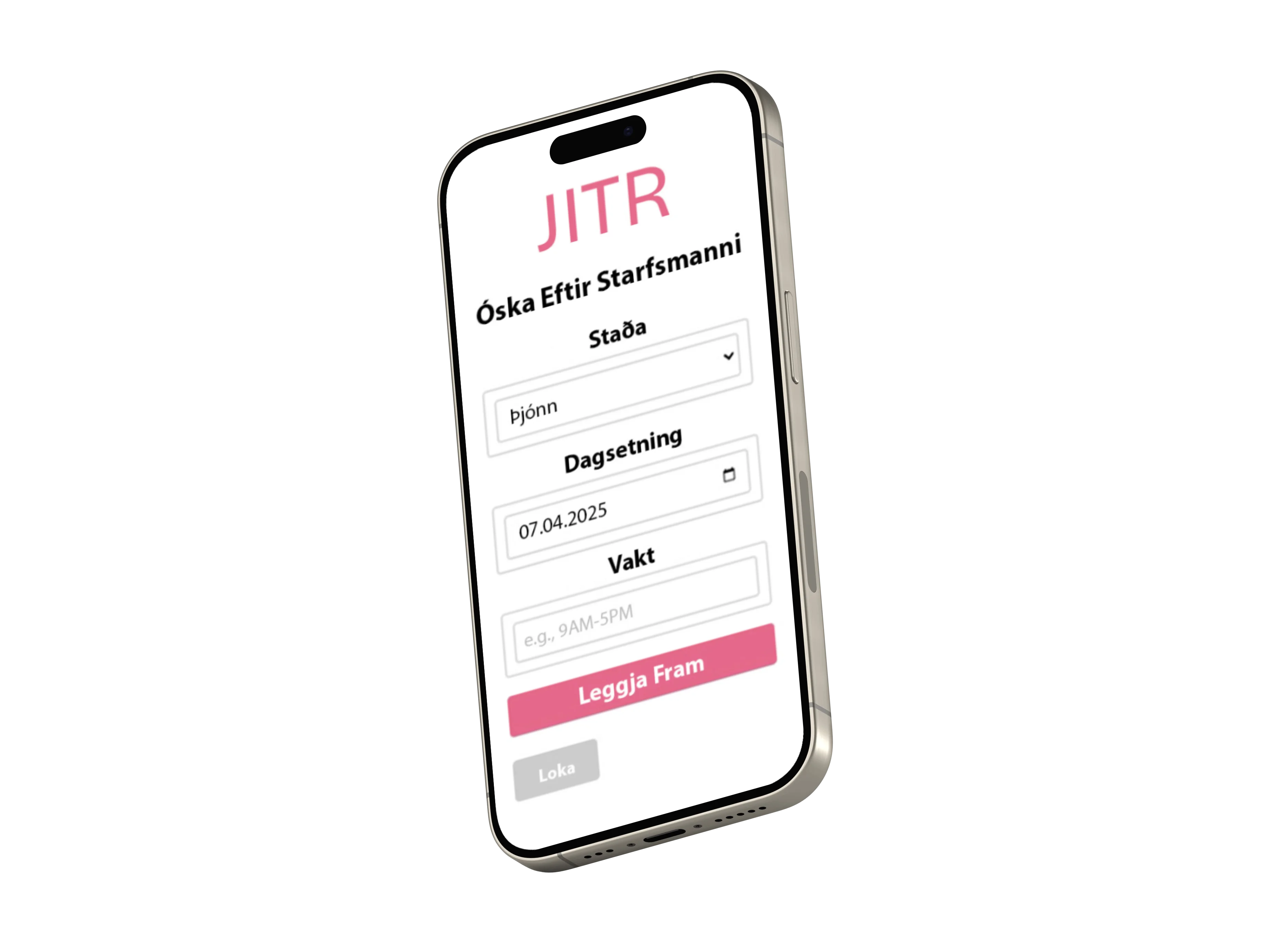 Mobile mockup
